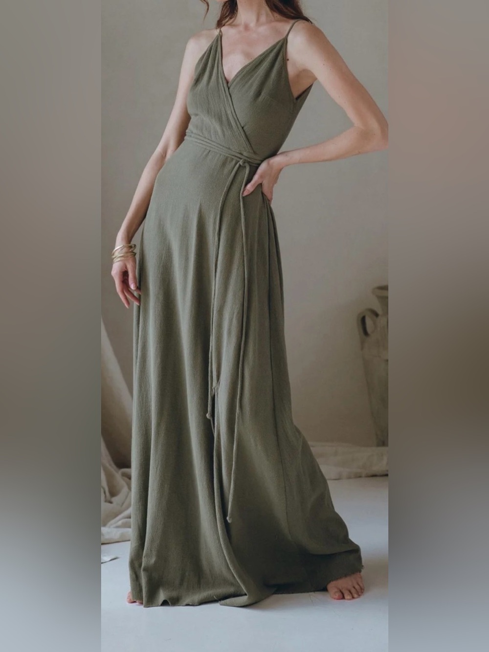 AYA Sacred Wear Cotton Boho Long Maxi Dress